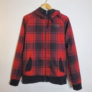 The North Face Red & Black plaid men's jacket Size Medium